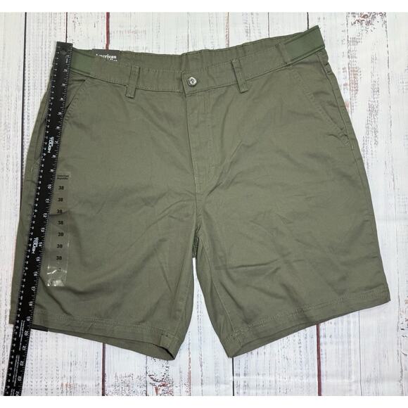 American Republic Shorts Mens Size 38 9” Inseam Green Chino Everyday Short NWT - Picture 6 of 6